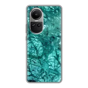 Мраморний чехол на Oppo Reno 10 Pro (VPrint) (Зелений мрамор)