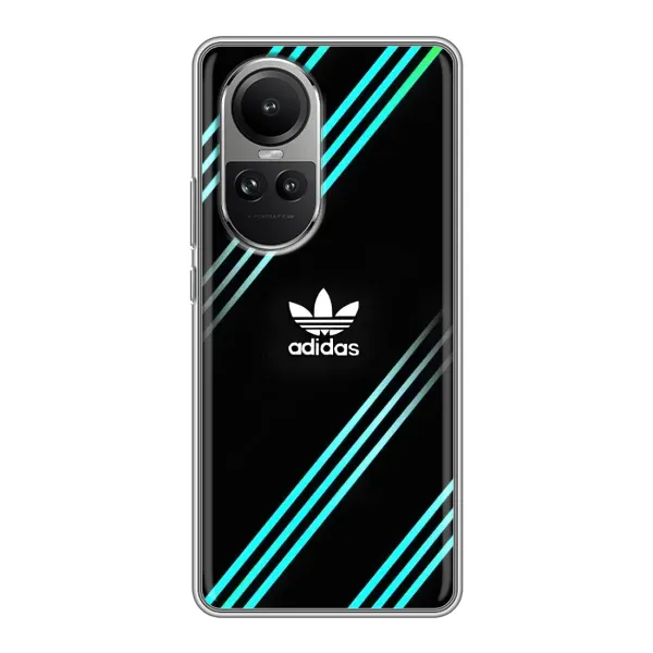 Чохол з принтом «Адідас з полосами» для OPPO Reno 10 Чохол з принтом «Адідас з полосами» для OPPO Reno 10
