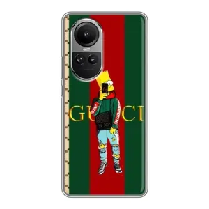 Чохол з принтом «Барт ГУЧЧІ» для OPPO Reno 10