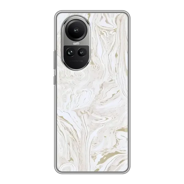 Чехол с принтом «Белый мрамор» для OPPO Reno 10