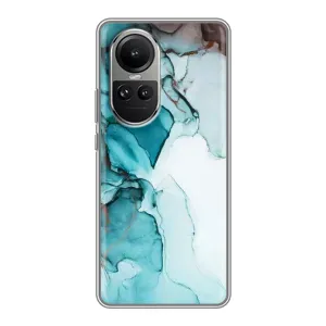 Чехол с принтом «Бирюзовый мрамор» для OPPO Reno 10