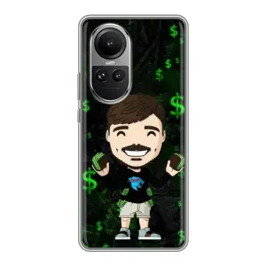 Чехол с принтом «Блогер Beast» для OPPO Reno 10
