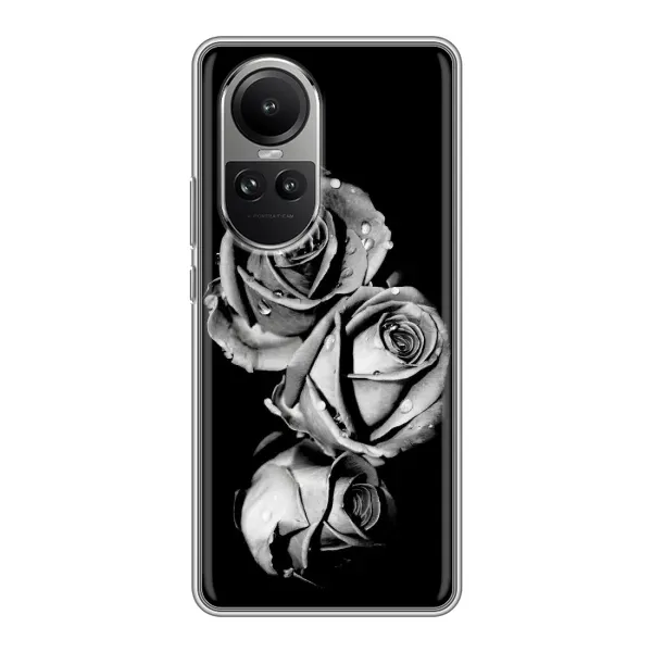 Чехол с принтом «Черная роза» для OPPO Reno 10 Чехол с принтом «Черная роза» для OPPO Reno 10