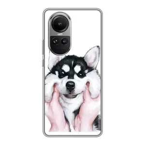 Чехол с Хаски для Oppo Reno 10 - (AlphaPrint)