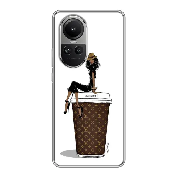 Чехол с принтом «кофе LOUIS VUITTON» для OPPO Reno 10 Чехол с принтом «кофе LOUIS VUITTON» для OPPO Reno 10