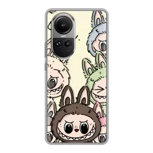 Чохол з Лабубу на Oppo Reno 10 (Золота мавпа Bored Ape)
