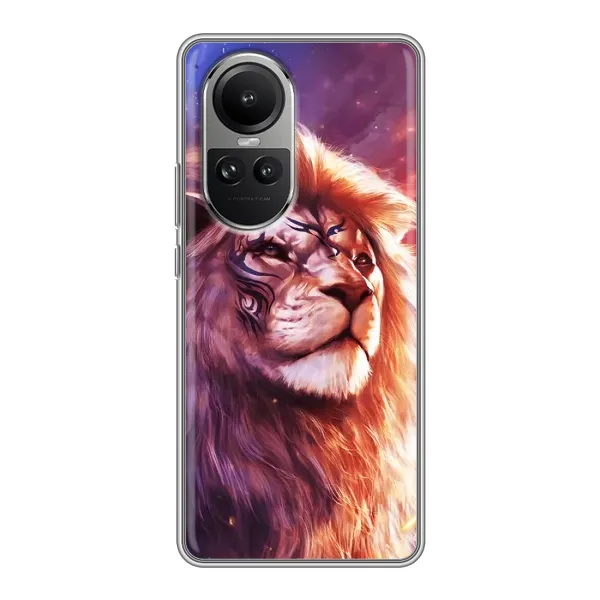 Чехол с принтом «Красочный Лев» для OPPO Reno 10 Чехол с принтом «Красочный Лев» для OPPO Reno 10
