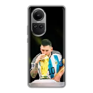 Чехлы для Oppo Reno 10 (Leo чемпион) (AlphaPrint) (Кубок Месси)