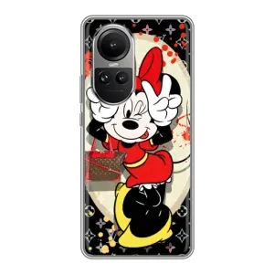 Чохол Disney Mouse Oppo Reno 10 (PREMIUMPrint) (Мінні peace)
