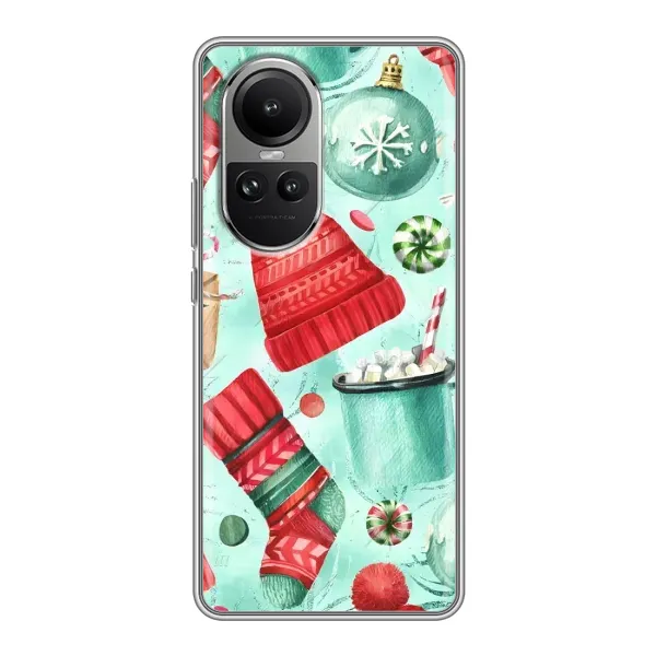 Чехол с принтом «Одежда НГ» для OPPO Reno 10