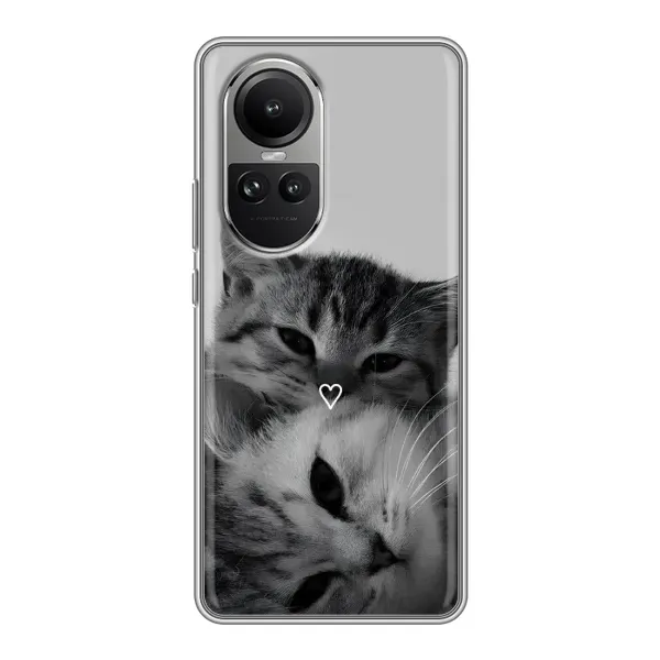 Чехол с принтом «Пара котов» для OPPO Reno 10