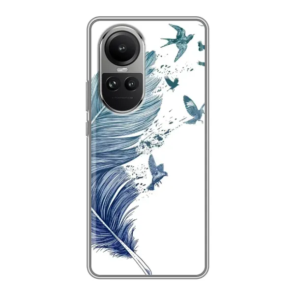 Чехол с принтом «Перышко» для OPPO Reno 10