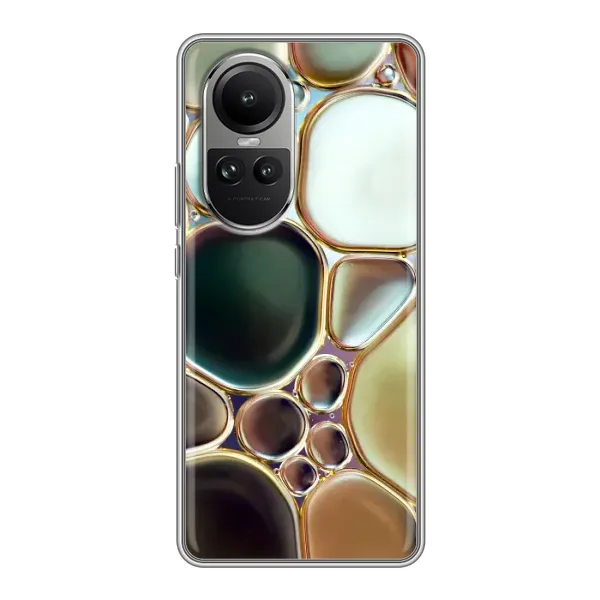 Чехол с принтом «Радужный Мрамор» для OPPO Reno 10