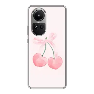Чехол с принтом «Розовые вишни» для OPPO Reno 10