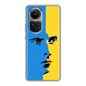 Украинские Чехлы для Oppo Reno 10 с картинкой УПА (AlphaPrint) (Степан Бандера)