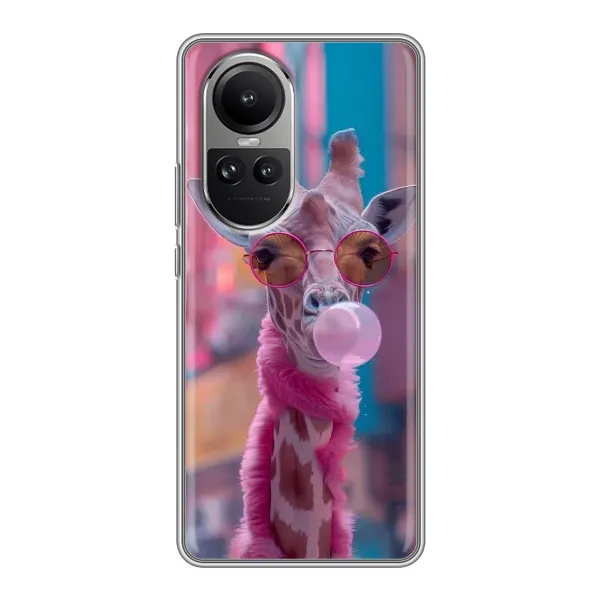Чехол с принтом «Стильный жирав» для OPPO Reno 10 Чехол с принтом «Стильный жирав» для OPPO Reno 10