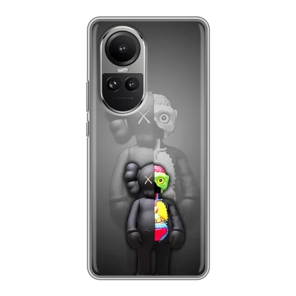 Чехол с принтом «Тело Bearbrick» для OPPO Reno 10