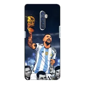 Чохли для Oppo Reno 2 (Leo чемпіон) (AlphaPrint) (Мессі з кубком)