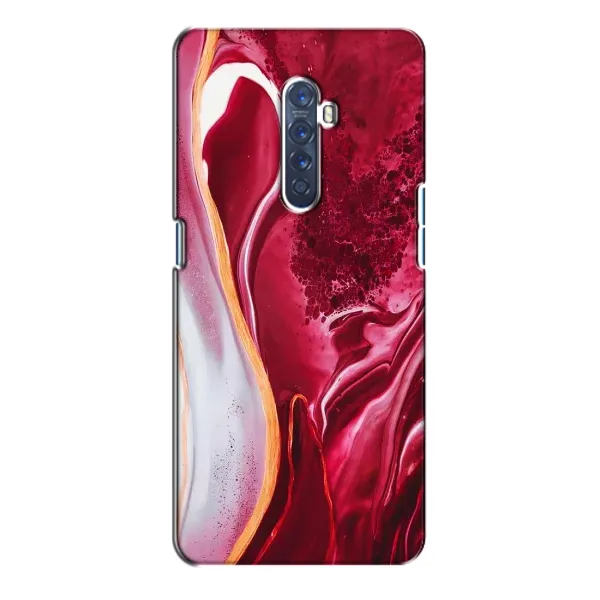 Чехол с принтом «Мрамор красный» для OPPO Reno 2