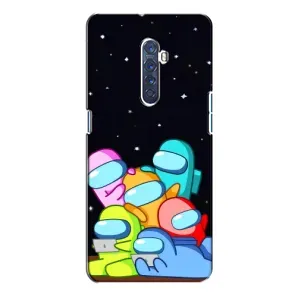 Чохли Амонг Ас для Oppo Reno 2 (AlphaPrint) (Скіни в космосі)