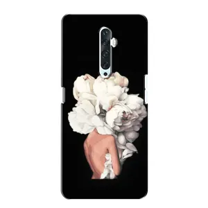 Чехлы (ART) Цветы на Oppo Reno 2Z (VPrint) (Білі квіти)