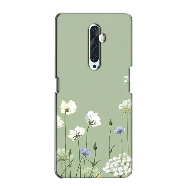 Чехол с принтом «Цветы на зеленом» для OPPO Reno 2Z Чехол с принтом «Цветы на зеленом» для OPPO Reno 2Z