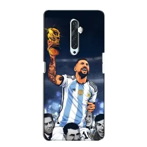 Чехлы для Oppo Reno 2Z (Leo чемпион) (AlphaPrint) (Месси с кубком)