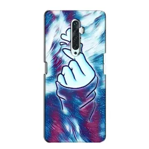 Чохол з принтом «Радужне серце» для OPPO Reno 2Z