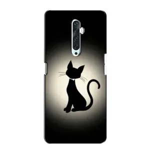 Чохол з принтом для Oppo Reno 2Z (AlphaPrint) Модні коти (Силует котика)