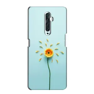 Чохли з квітами для Oppo Reno 2Z (VPrint) (Жовта квітка)