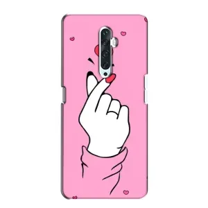 Чохол з принтом для Oppo Reno 2Z (AlphaPrint - Знак сердечка)