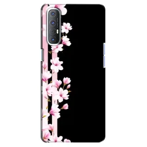 Чохол для OPPO Reno 3 Pro - з принтом (Дизайнерські) (AlphaPrint) (Квіточки)