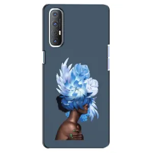 Чехлы (ART) Цветы на Oppo Reno 3 Pro (VPrint) (Квіти на голові)