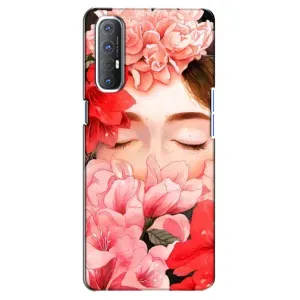 Чехлы (ART) Цветы на Oppo Reno 3 Pro (VPrint) (Очі в квітах)