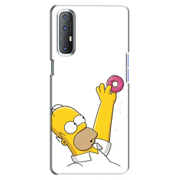 Чохол з принтом «Гомер з пончиком» для OPPO Reno 3 Pro