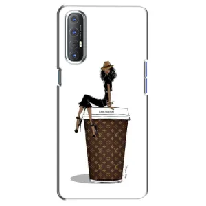 Чохли Луі Вітон для Oppo Reno 3 Pro (AlphaPrint - LOUIS VUITTON) (кава LOUIS VUITTON)