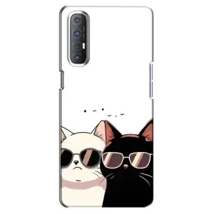 Чохол з малюнком кіт на Oppo Reno 3 Pro (Коти в окулярах)