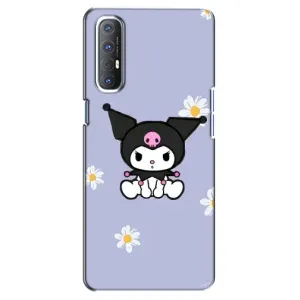 Чохол з кроликом Куромі на Oppo Reno 3 Pro (Куромі в квітах)