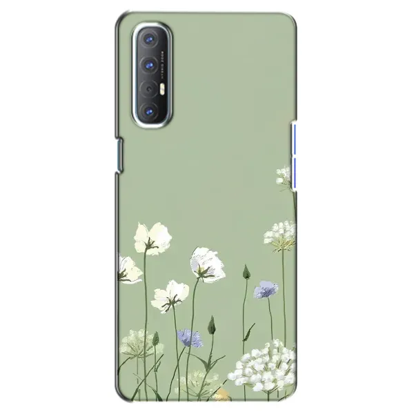 Чохол з принтом «Квіти на зеленому» для OPPO Reno 3 Pro
