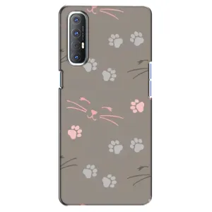 Чохол з малюнком кіт на Oppo Reno 3 Pro (Лапи і вуса)