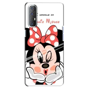 Эксклюзивный чехол для Oppo Reno 3 Pro (AlphaPrint - Мультяшные) (Маус Минни)
