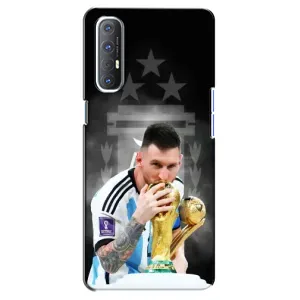 Чехлы для Oppo Reno 3 Pro (Leo чемпион) (AlphaPrint) (Месси Чемпион)