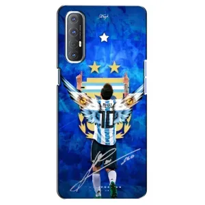 Чехлы для Oppo Reno 3 Pro (Leo чемпион) (AlphaPrint) (Месси сборная)