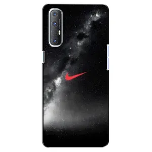 Чохол для Oppo Reno 3 Pro - з принтом Найк (AlphaPrint) (Найк червоний)