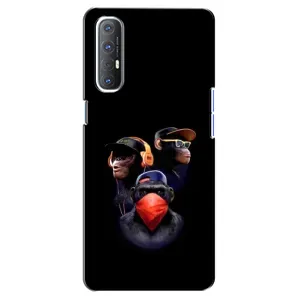 Чохол з Мавпами Oppo Reno 3 Pro - (AlphaPrint) (Три мавпи)