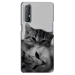 Чохол з малюнком кіт на Oppo Reno 3 Pro (Пара котів)