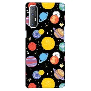 Космічні Чохли для OPPO Reno 3 Pro (VPrint) (Намальовані планети)