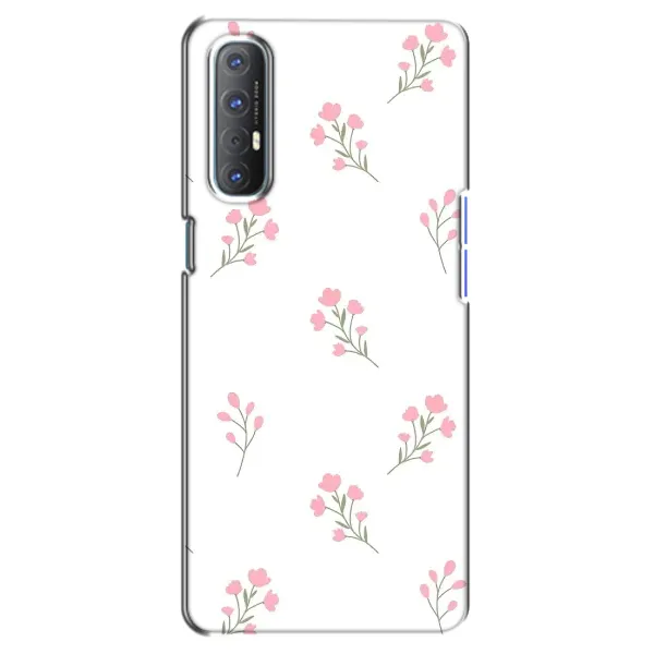 Чохол з принтом «Рожеві квіти» для OPPO Reno 3 Pro