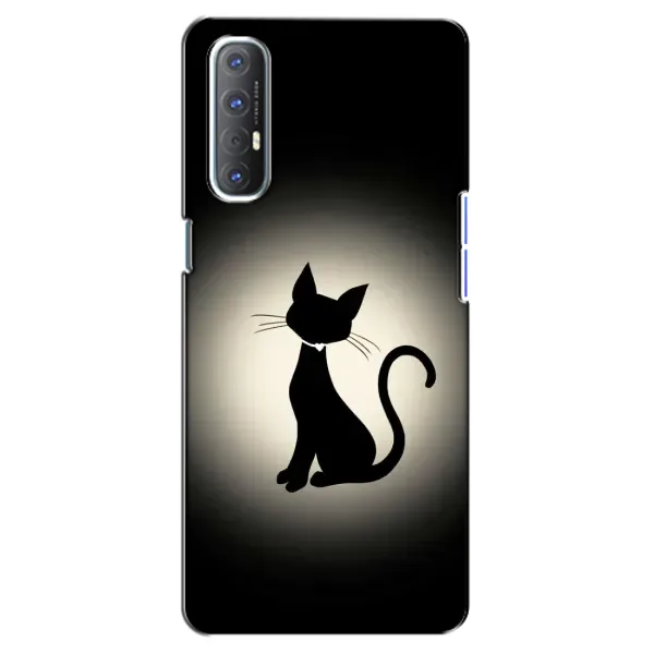 Чехол с принтом «Силуэт котика» для OPPO Reno 3 Pro Чехол с принтом «Силуэт котика» для OPPO Reno 3 Pro