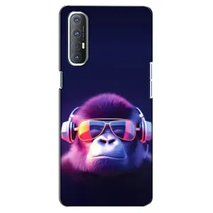 Чохол з Мавпами Oppo Reno 3 Pro - (AlphaPrint) (Стильна мавпа)
